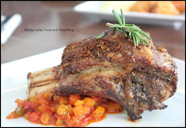 Sunray Cafe - Cumin Crusted Lamb Rack with Ratatouille and Rosemary Sauce $23 (2)