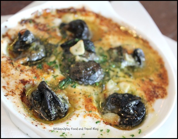 Sunray Cafe - Oven Baked EScargots in garlic butter sauce $8 (2)