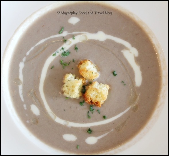 Sunray Cafe - Wild Mushroom Soup with truffle oil $7.90