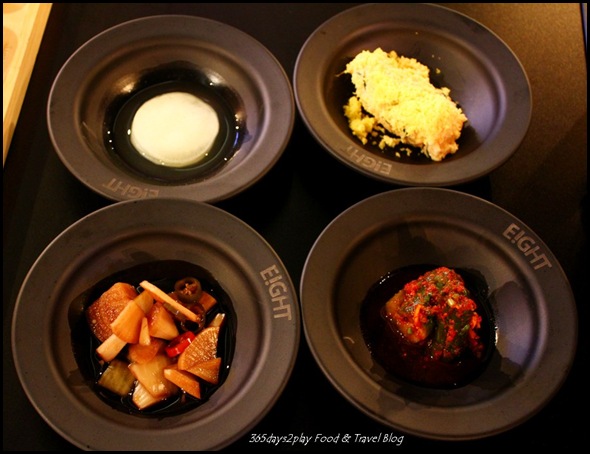 Eight Korean BBQ Complimentary banchan