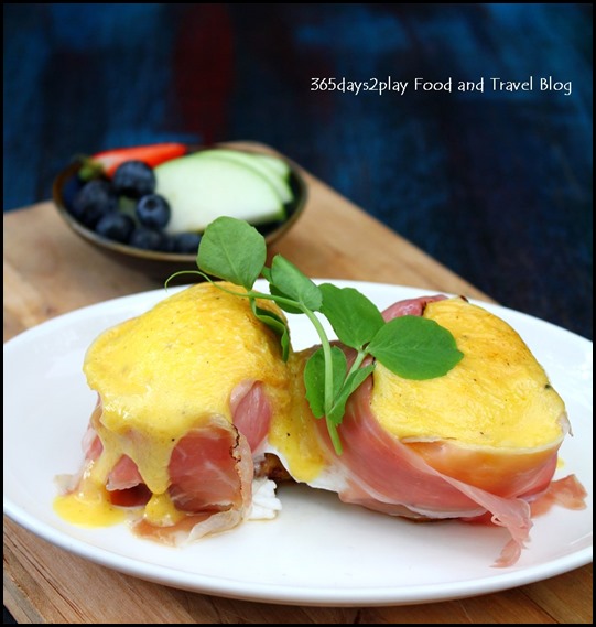 Intrepid Gastro Bar - Benedict Twins — With proscitto or house-smoked salmon, potato rosti, and hollandaise ($16 ) (2)