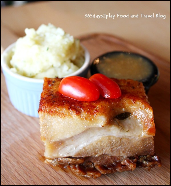 Rokeby Cafe Bistro - 200gm Kurobta Pork Belly served with apple sauce and mash$25 (2)