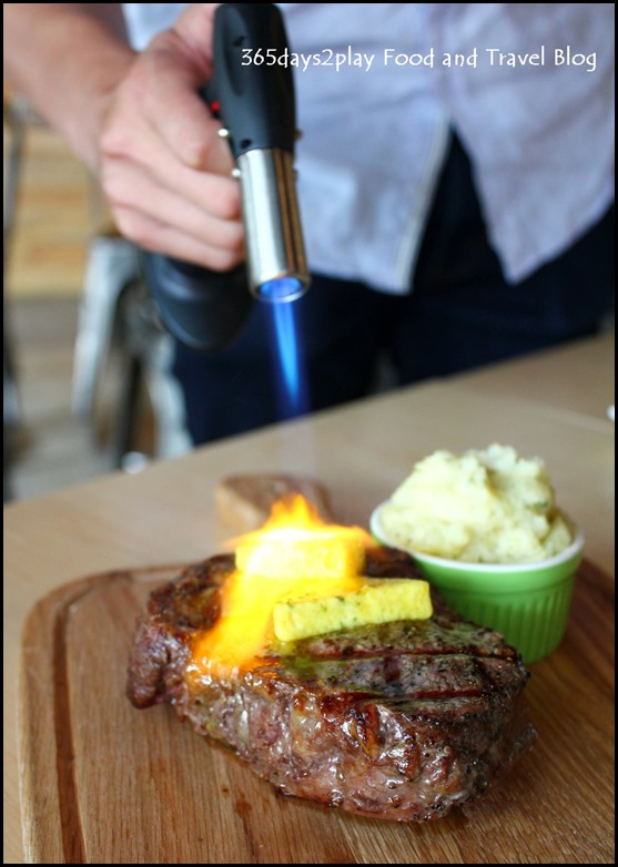 Rokeby Cafe Bistro - 500 g grilled Aussie Ribeye Steak with special home-made compound butter (mixed herb or curry butter) (20)