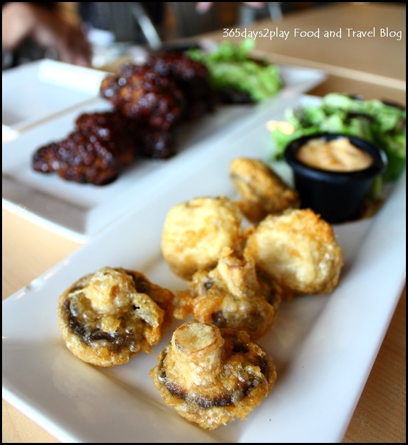 Rokeby Cafe Bistro - Vegemite Glazed Chicken $11.90 and Mushroom Fritters $9 (2)