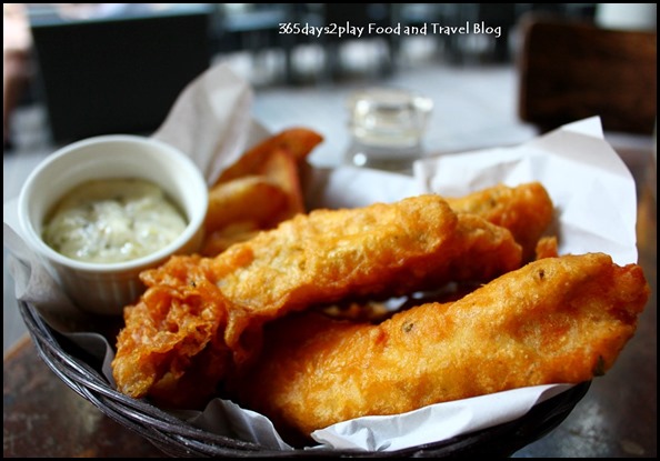 Oriole Cafe Bar - Fish and Chips (Battered snapper fillets, hand-cut chips, tartare sauce or malt vinegar) $19 (1)