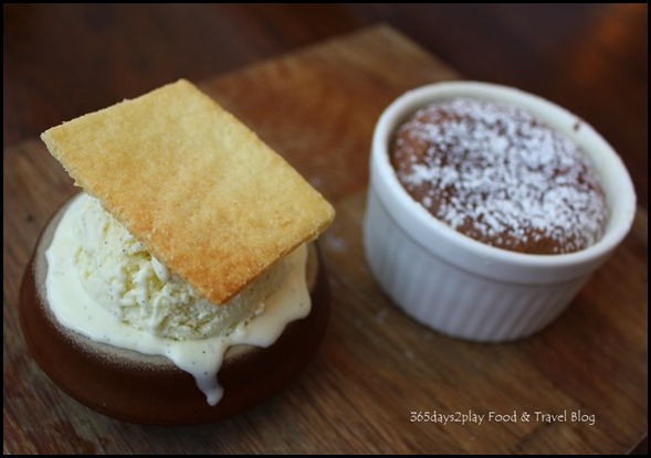 Balzac Brasserie - Valrhona Chocolate Moelleux with tahitian vanilla ice cream $14 (4)