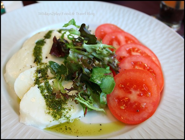 Arossa - Buffalo Mozzarella with Sicilian Tomato, Basil Pesto $25 (2)