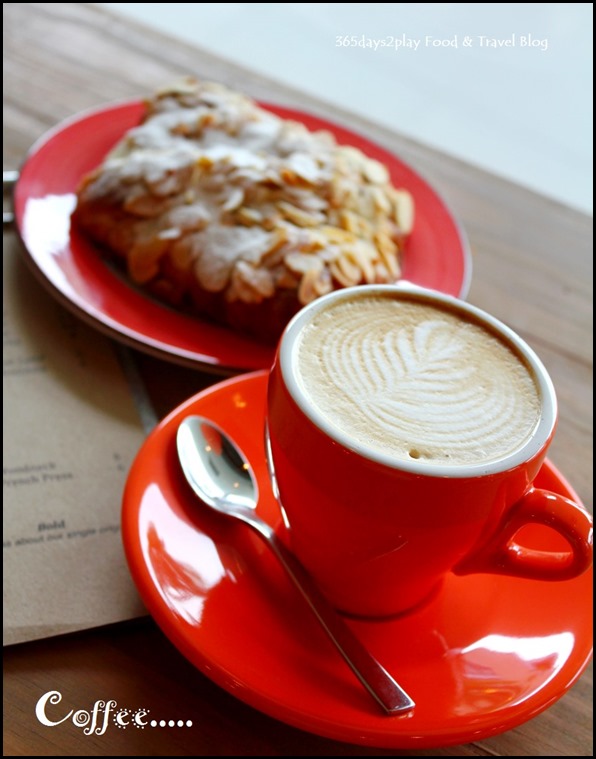 Craftsmen Speciality Coffee - Flat White $4.50 and Almond Croissant $4 (1)