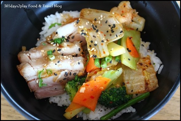 Ku De Ta - Donburi (Pork belly, mix vegetables with chilli garlic, teriyaki)