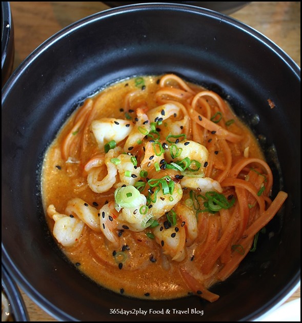 Ku De Ta - Laksa with tiger prawn, chilli linquine, laksa essence