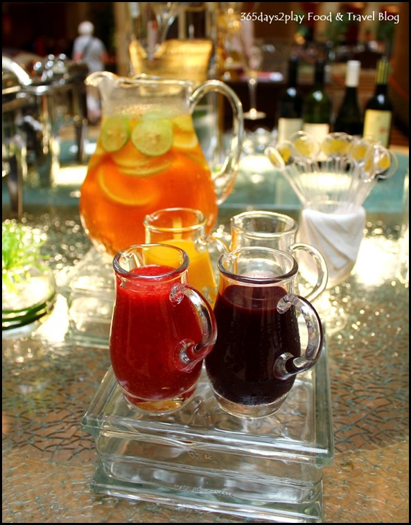 Fullerton Hotel Afternoon Tea Juices and drinks