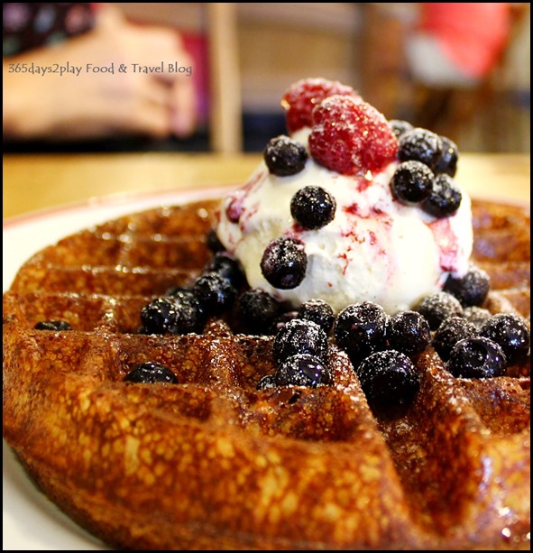 Stateland Cafe - The Classic Waffle with Ice Cream $11.90 (3)