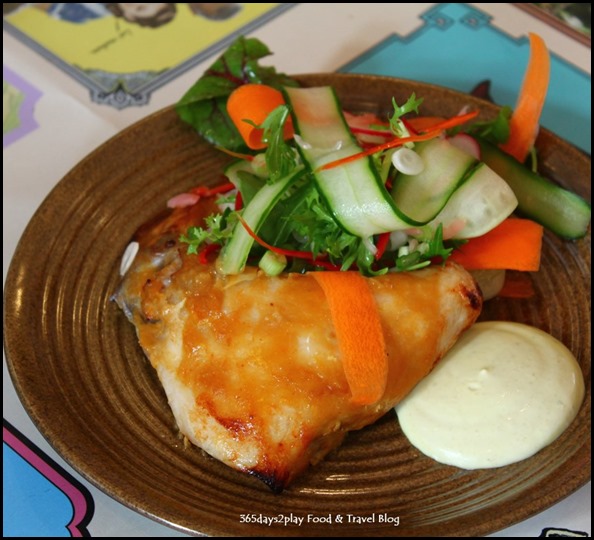 Halia at Raffles - Baked kingfish collar, pickled vegetable miso, orange, ginger