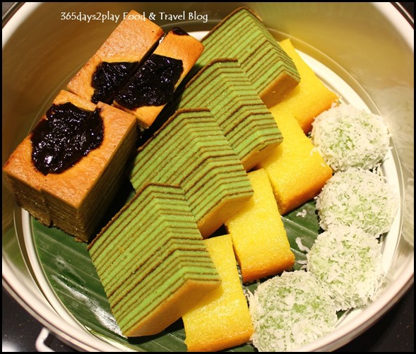 Pan Pacific Peranakan Afternoon Tea Set  - Kueh Lapis, Tapioca Cake, Onde Onde