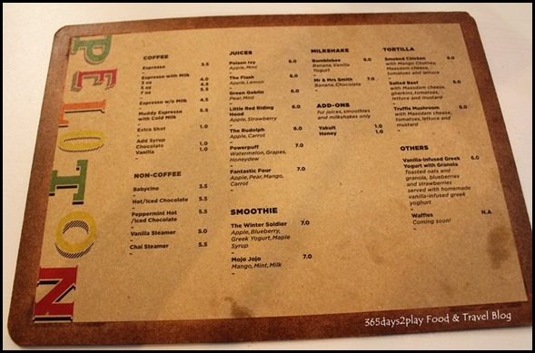 Peloton Menu