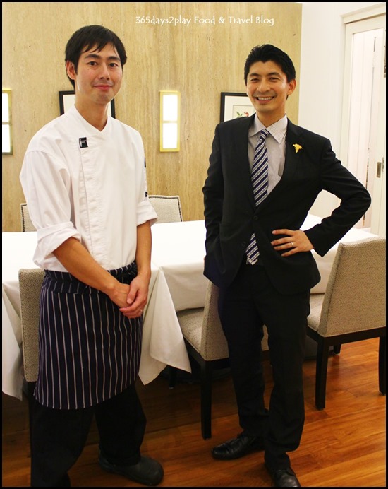 Chef Ryoichi Kano and GM Daisuke Kawai