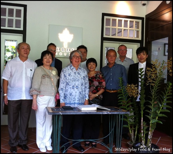 Corner House at Singapore Botanic Gardens with Prof Tommy Koh