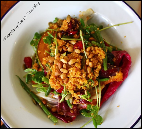 The Lokal - Salad of roasted pumpkin, french beans, quinoa, cranberries, pumpkin seeds, beetroot, house vinaigrette $16