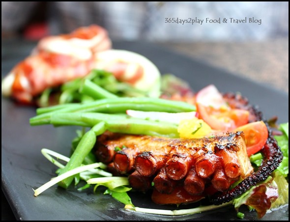 Burlamacco - Balsamic Grilled Octopus Tentacles swerved with Fine Beans and Orange $28