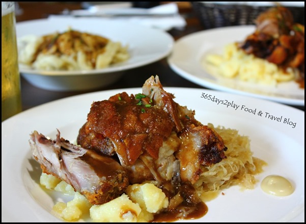 Stuttgart Blackforest Cafe - Single Portion Pork Knuckle with Sauerkraut and Potato Salad $18 (1)