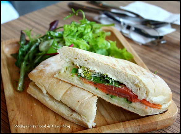 Refuel Cafe - Smoked Salmon and Cream Cheese Sandwich $10.90