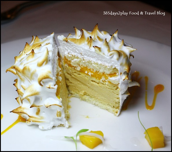 Salt Grill New Year's Eve Menu - Mango & Coconut bomb Alaska