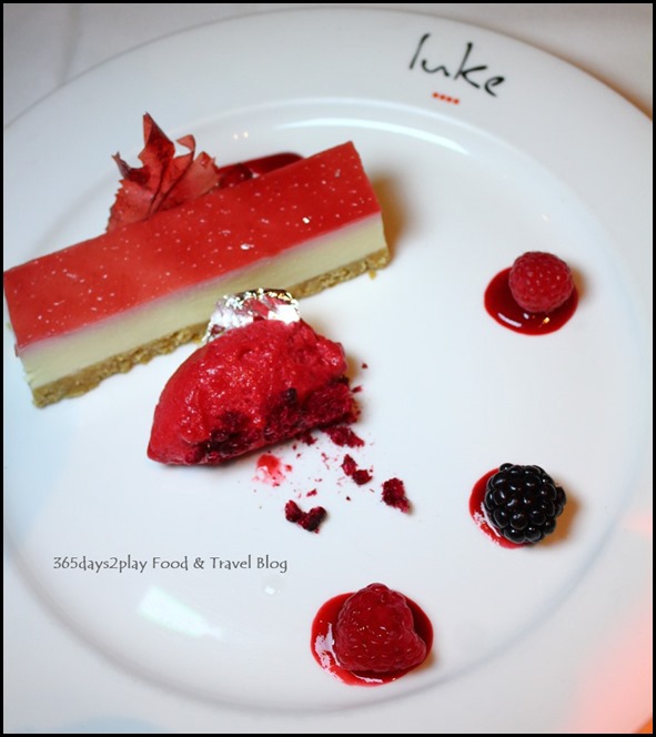 Salt Grill New Year's Eve Menu - Raspberry Cheese Cake (2)