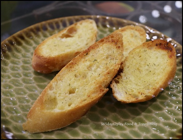 AEIOU Cafe - Garlic Herb Crusty Bread $2.90