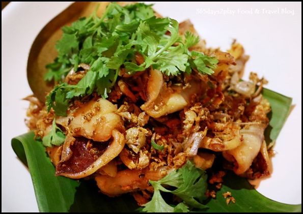 Long Chim - Deep-fried sun dried squid, garlic and peppercorn $26