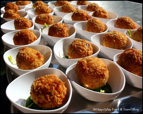 Suvai - Potato and paneer croquette with spinach puree