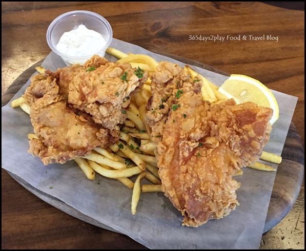 St Marc Bakery & Bar- Chicken & Chips $16.80 (Chicken Thigh and Fries with homemade tartar sauce)