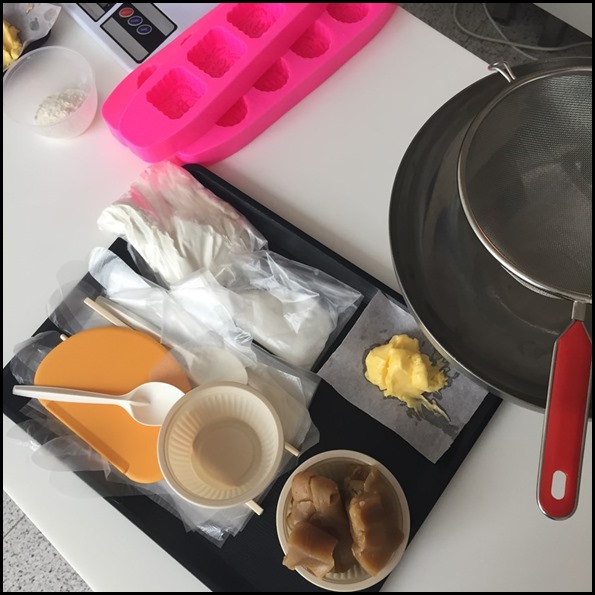 Baking Ingredients for tea infused mooncakes