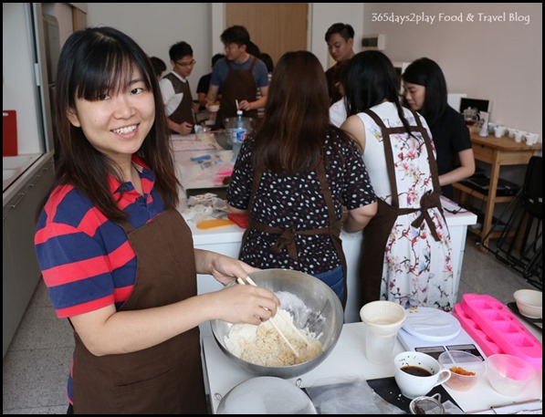 Making the mooncakes (1)