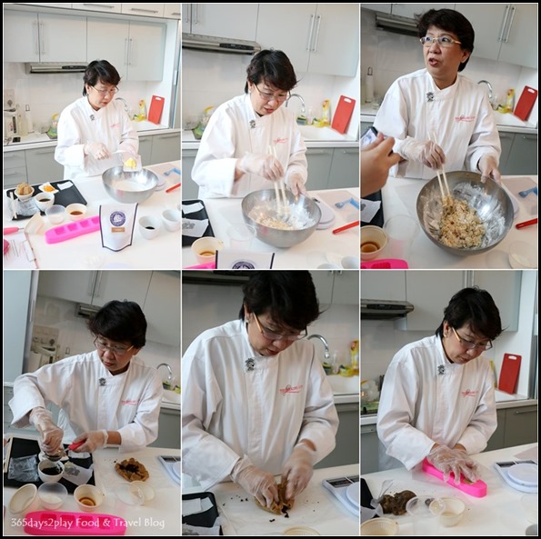 Making the snow skin mooncakes