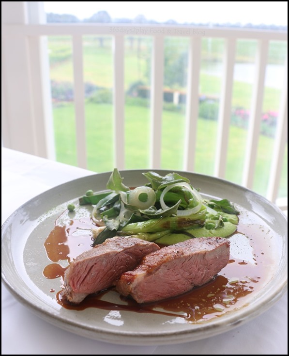 Aravina Estate - Suffolk lamb rump, local onions, fresh peas, salt bush, cabernet jus gras (1)