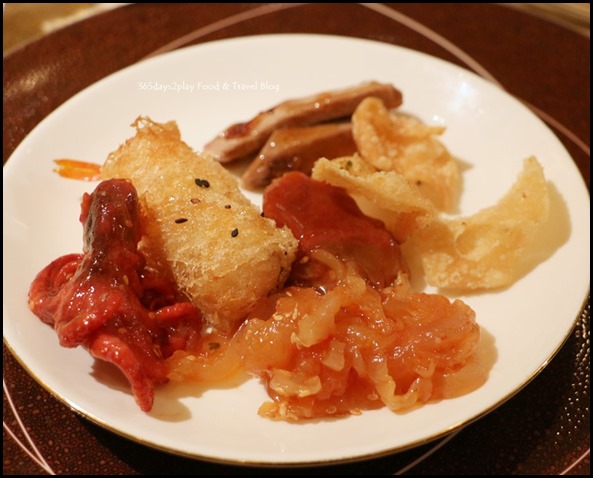 Four Seasons Hotel Wedding Dinner - Quintessence Platter (Jellyfish, Japanese Octopus, Roasted Duck, Pork Charsiew and Crispy Prawn Rolls)