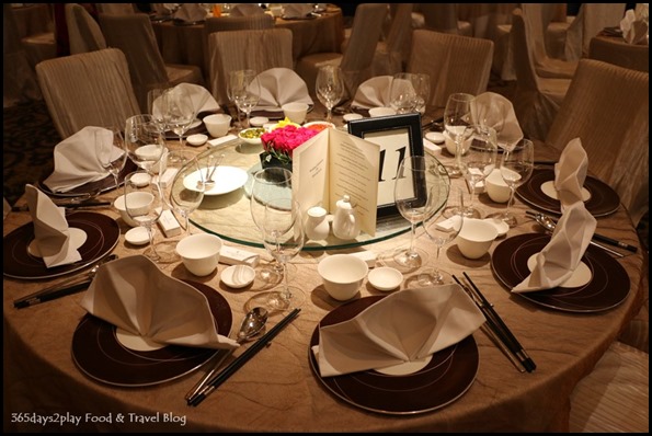 Four Seasons Hotel Wedding Dinner table setting