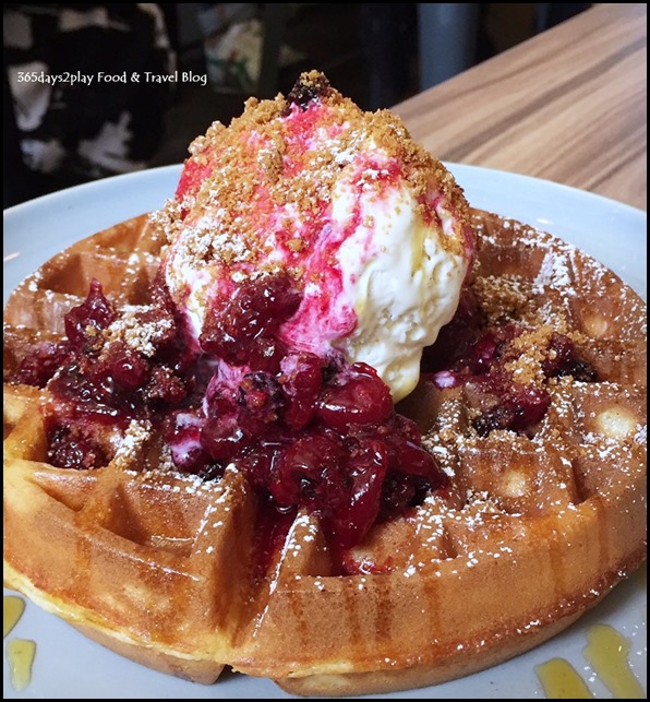 Mixed Berry Compote Buttermilk Waffles (1)