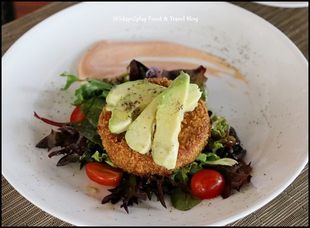 Pepenero - Crab meat cake served with avocado in garlic aioli $24 (1)