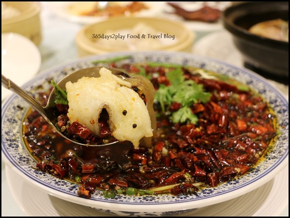Avenue Joffre - Szechuan Poached sliced fish in chilli oil $38