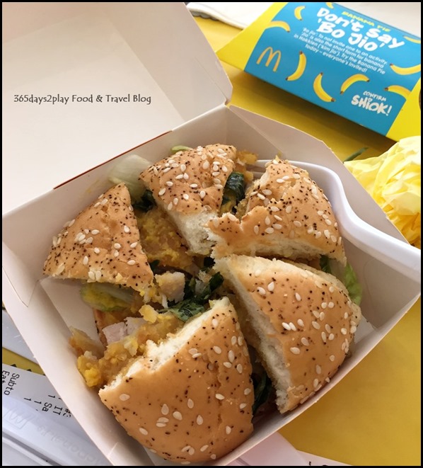 Marine Cove McDonalds Salted Egg Chicken Burger