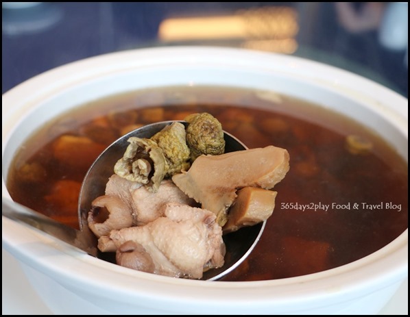 WOKËš15 Kitchen - Double Boiled Japanese Chicken Soup with Himematsutake Mushrooms $36
