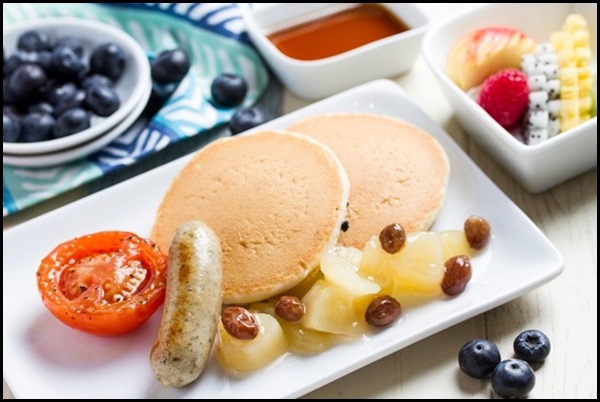 SilkAir All Time Favourites Menu - Blueberry Pancakes