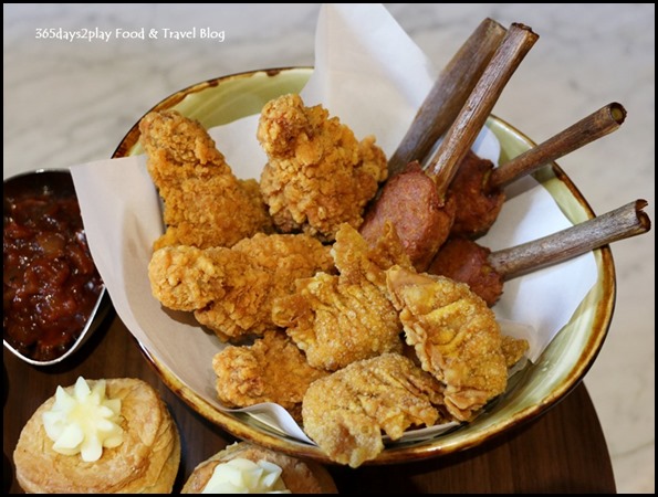 Grand Copthorne Waterfront Afternoon Tea Fried Chicken, Dumpling