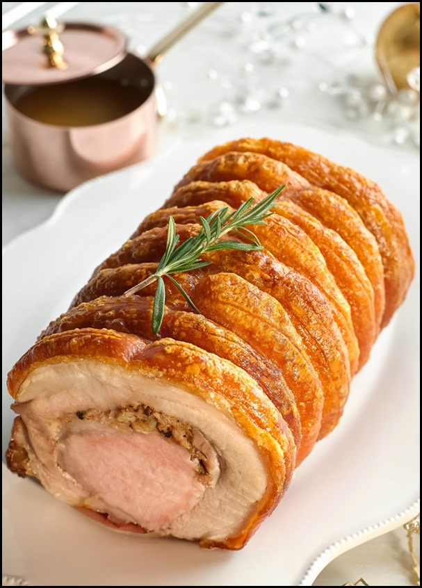 Marriott Cafe - Pork Saddle Stuffed with Prunes and Pancetta
