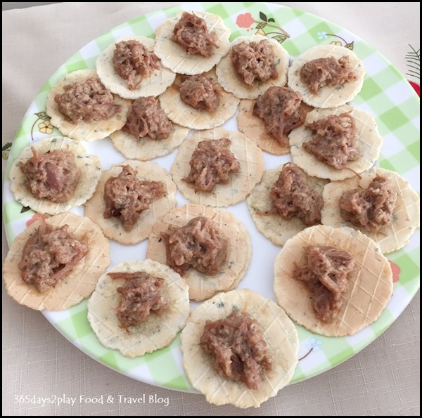 Goose Rillettes on cracker