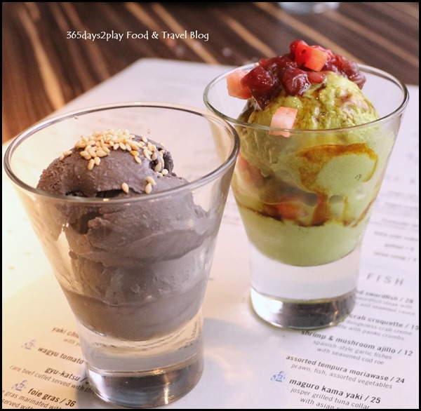 Izy Dining & Bar - Matcha and Goma Ice Cream $7 each (1)