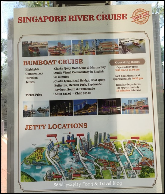 Singapore River Cruise Jetty Location