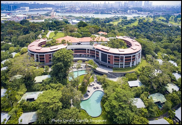 Capella Singapore Aerial View