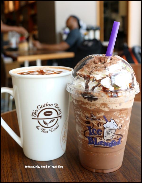 The Coffee Bean - Mexican Chocolate Ice Blended $7 and Mexican Chocolate Latte $7